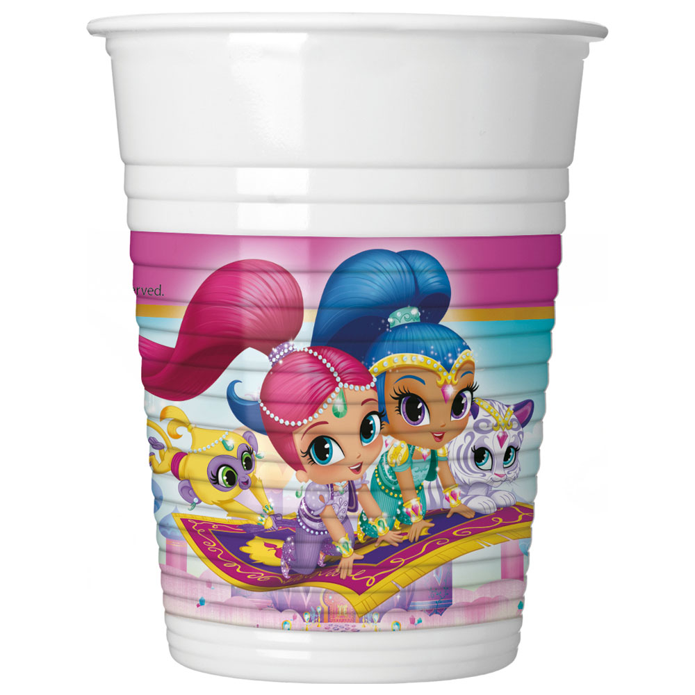 Shimmer och Shine Glitter Friends Plastmuggar | Festartiklar//Dukning//Engångsmuggar & Glas//Barnkalas//KALASTEMAN//Shimmer and Shine Kalas | PartyOutlet