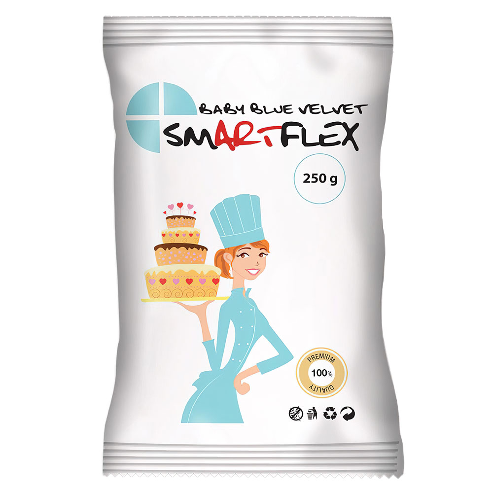 SmartFlex Sockerpasta Baby Blå 250 gram | Festartiklar//Baby Shower//Baktillbehör//KALASTEMAN//SOCKERPASTA//Baka//Ätbart & Drickbart//Baby Shower Bakning//Till tårtan | PartyOutlet