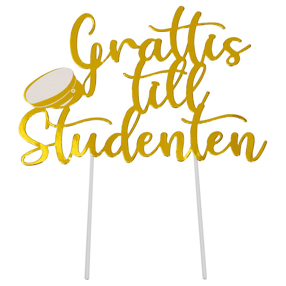 Läs mer om Tårtdekoration Grattis Till Studenten