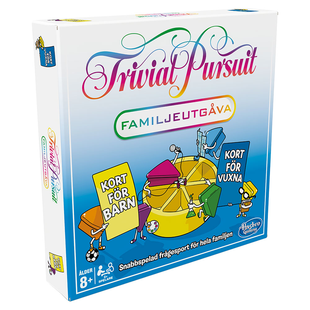 Trivial Pursuit Familjeutgåva | Roliga Prylar//Högtider//Sällskapsspel//Frågespel//Julklappar//Brädspel//Jul//Lek & Spel | PartyOutlet