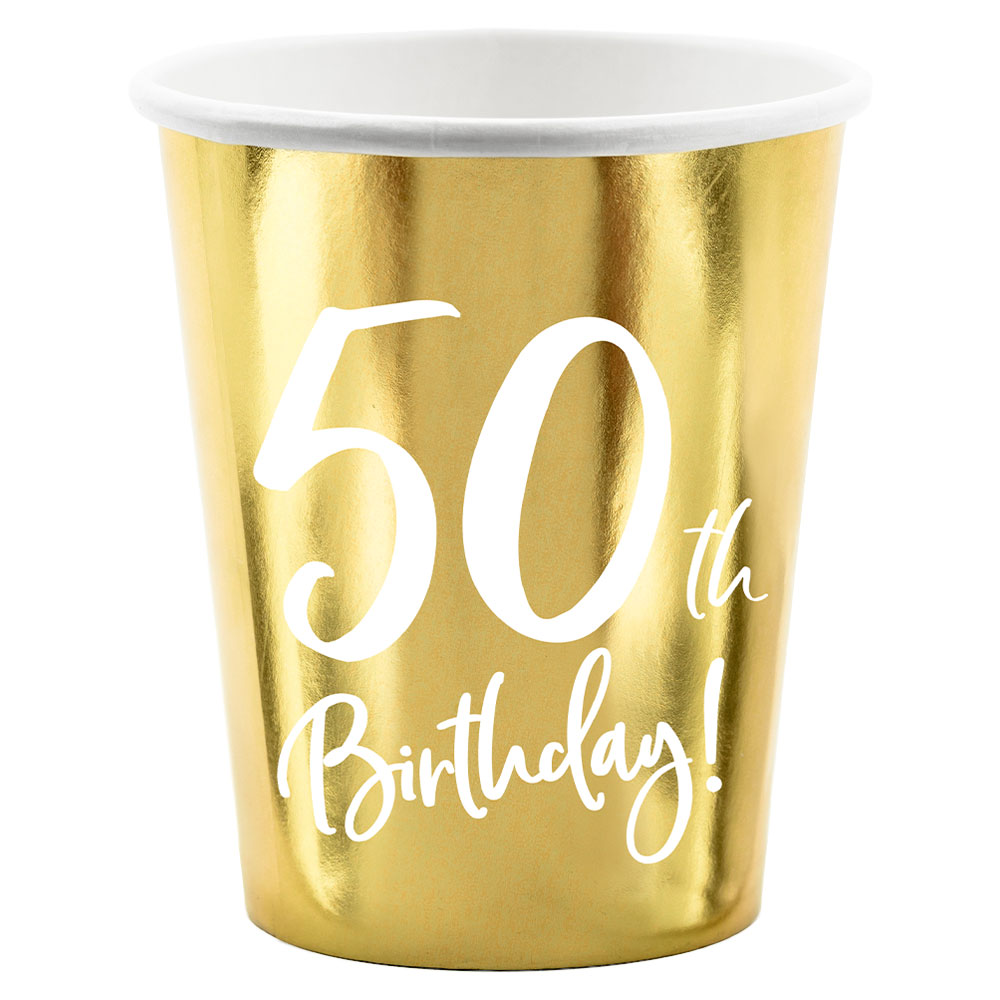 50th Birthday Muggar Guld