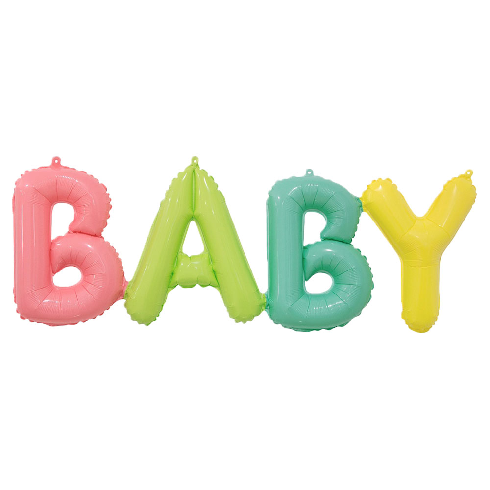 Baby Folieballong Pastell