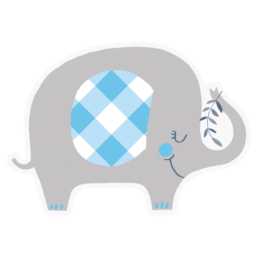 Babyshower Inbjudningskort Elefant Blå | Festartiklar//Kalastillbehör//Inbjudningskort//Baby Shower//KALASTEMAN//Baby Shower Dekoration//It's a Boy | PartyOutlet