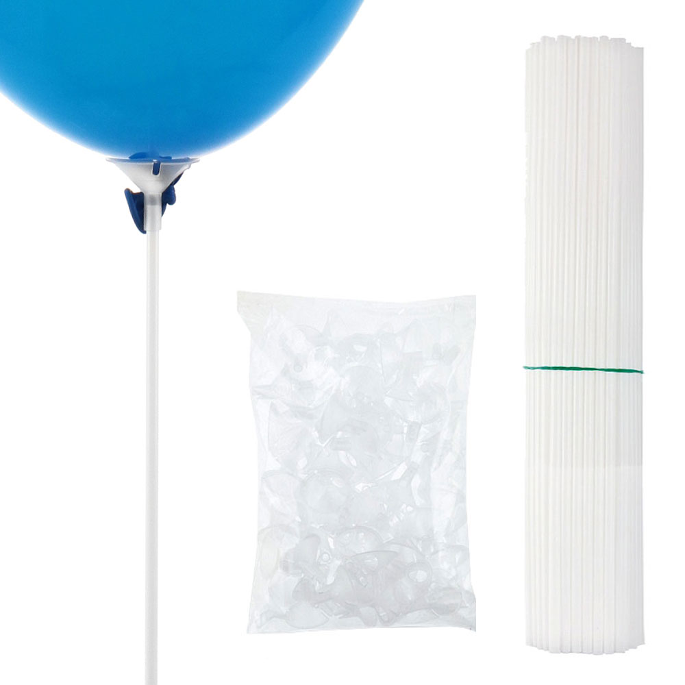 Ballongpinnar Vita 100-pack | Festartiklar//Ballonger//Ballongtillbehör//Ballongpinnar | PartyOutlet