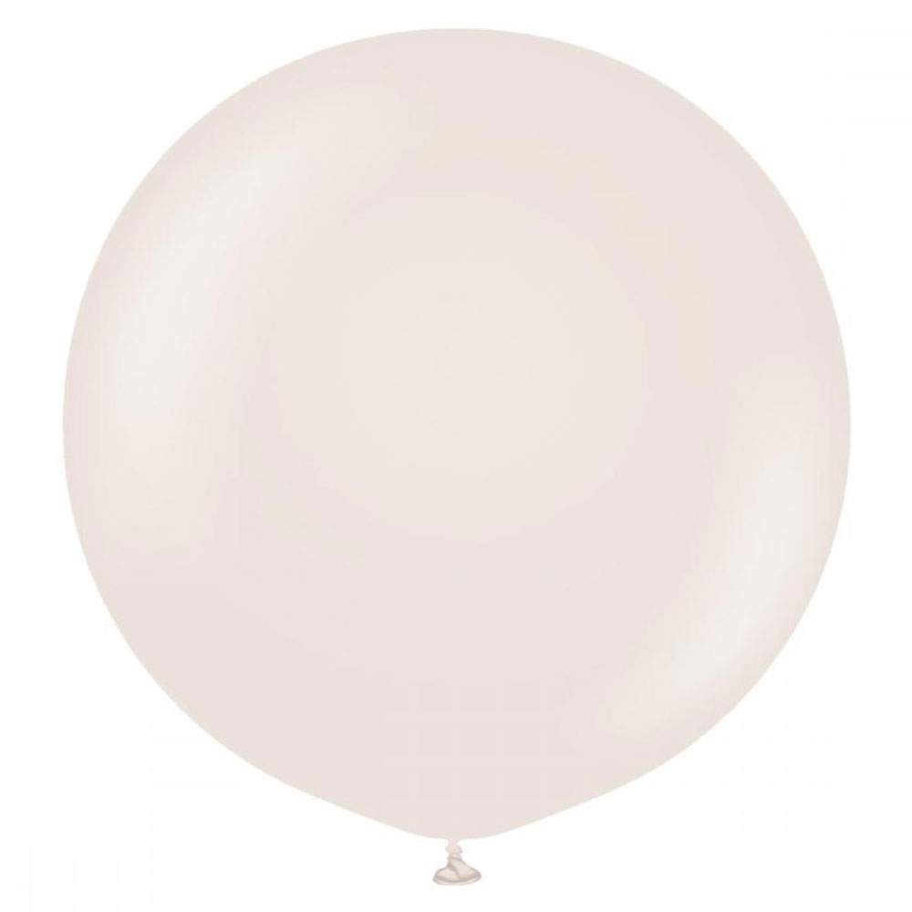 Beige Stora Latexballonger White Sand