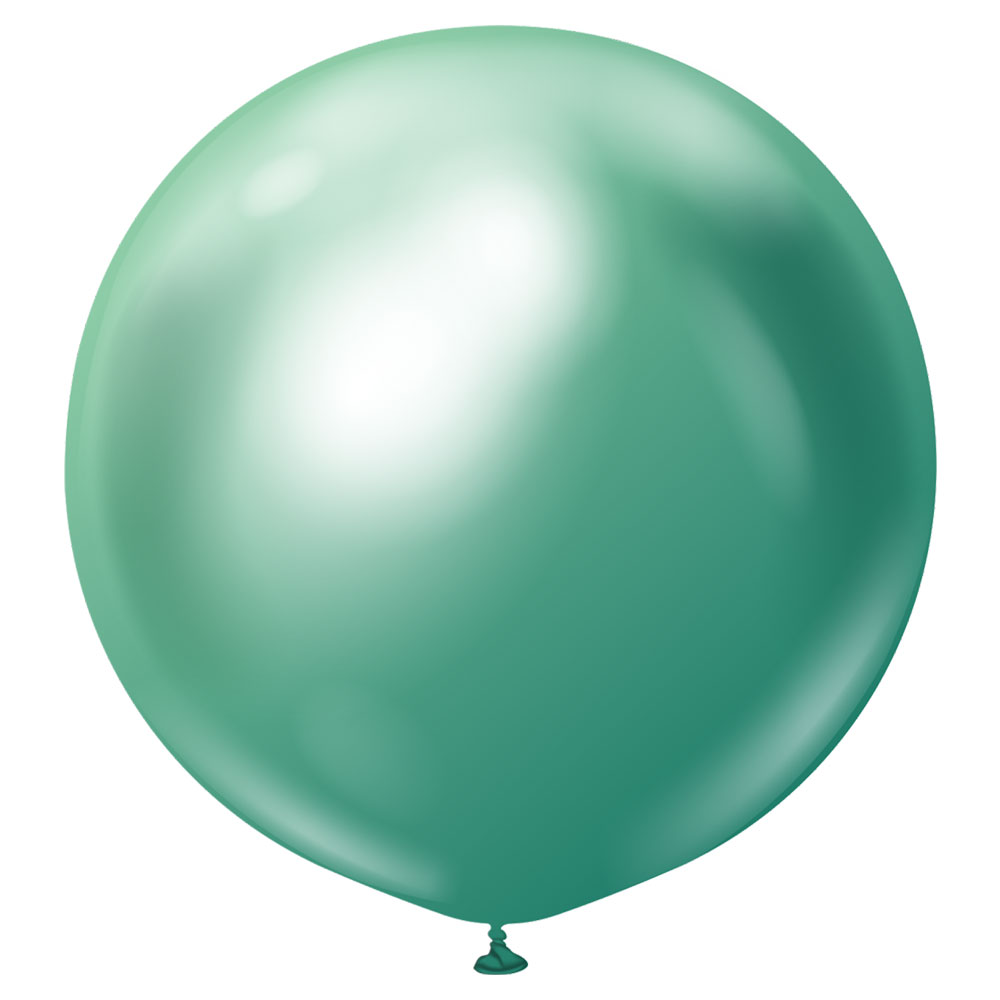 Gröna Gigantiska Chrome Latexballonger Green 2-pack | Festartiklar//Ballonger//Latexballonger//Heliumballonger//Enfärgade Ballonger//Jätteballonger | PartyOutlet