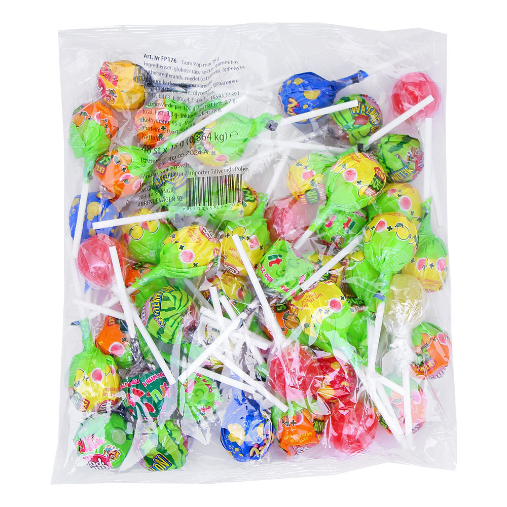 Gum Pop Mix Godisklubbor 48-pack