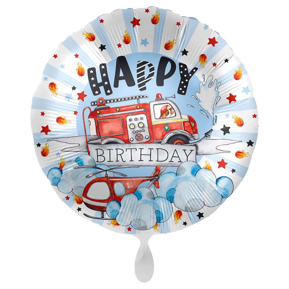 Happy Birthday Ballong Birthday Fire Engine