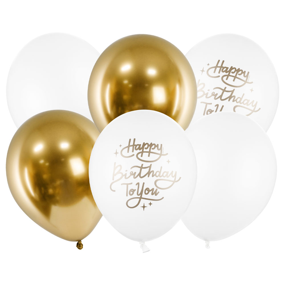 Happy Birthday To You Ballonger | Festartiklar//Ballonger//Latexballonger//Guld//Heliumballonger//KALASTEMAN//Födelsedagsballonger//Färgteman | PartyOutlet