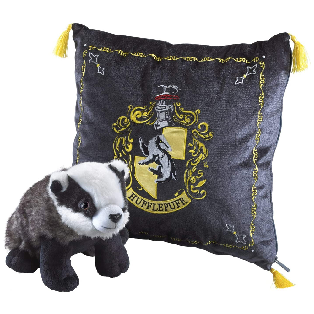 Hufflepuff Kudde och Plush Harry Potter | Roliga Prylar//Hem & Hushåll//Högtider//Hobby & Fritid//Leksaker//Gosedjur//Julklappar//Jul//Julklapp till barn//Julklapp till Geek | PartyOutlet