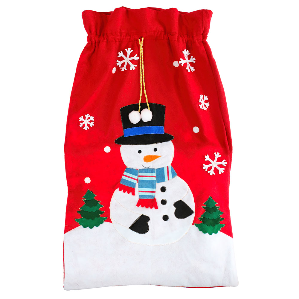 Julklappssäck Snowman | Tillbehör//Maskerad//Högtider//Julklappsinslagning//Jul//Julaccessoarer//Accessoarer Maskerad//Jul maskerad | PartyOutlet