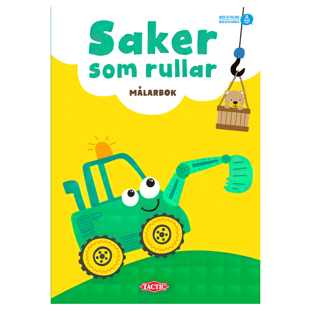 Målarbok Saker Som Rullar