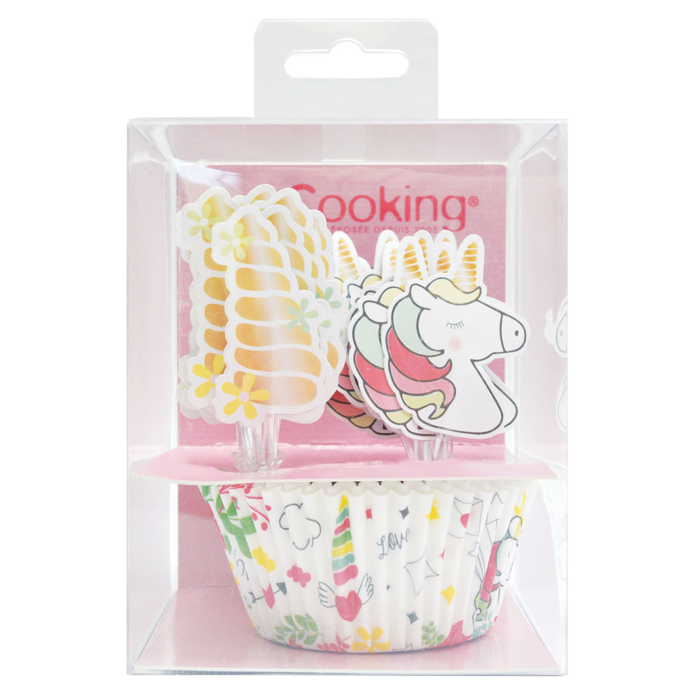 Muffinsformar & Toppers Unicorn Love & Dream