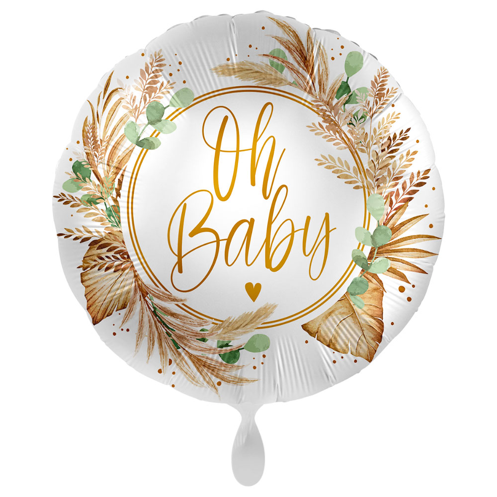 Oh Baby Ballong Botanic Birth | Festartiklar//Ballonger//Folieballonger//Baby Shower//Heliumballonger//KALASTEMAN//Baby Shower Dekoration//Dop//Baby Shower Ballonger//Dop Dekoration//Dop Ballonger | PartyOutlet