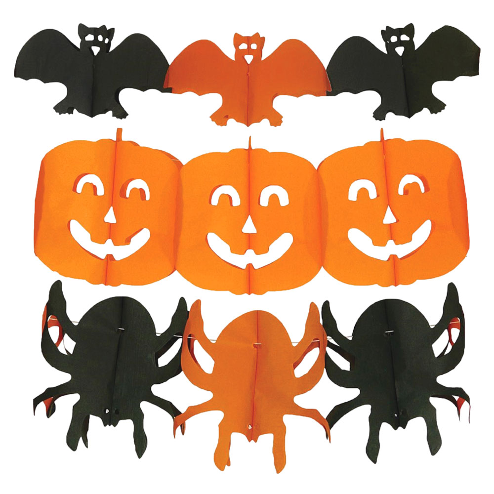 Pappgirlang Halloweenfigurer