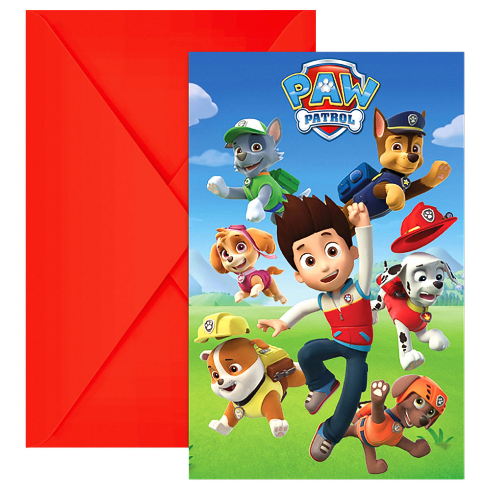 Paw Patrol The Movie Inbjudningskort