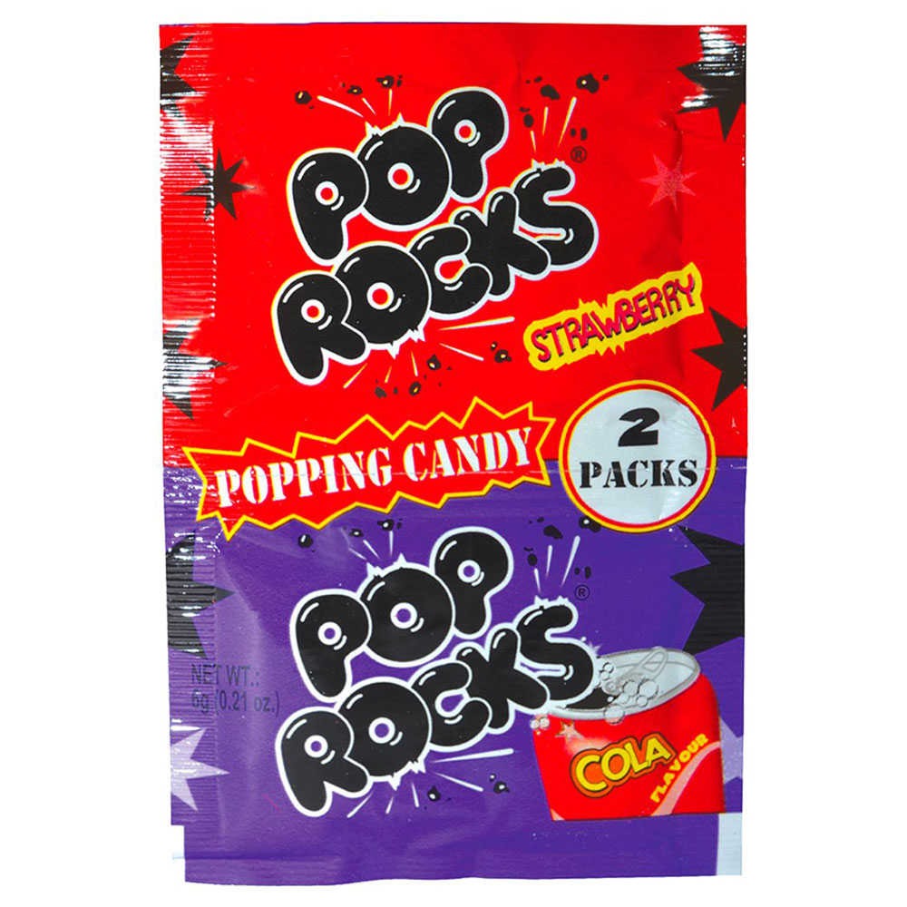 Pop Rocks Poppande Godis Jordgubb & Cola 2-pack | Festartiklar//Godis//Ätbart & Drickbart | PartyOutlet