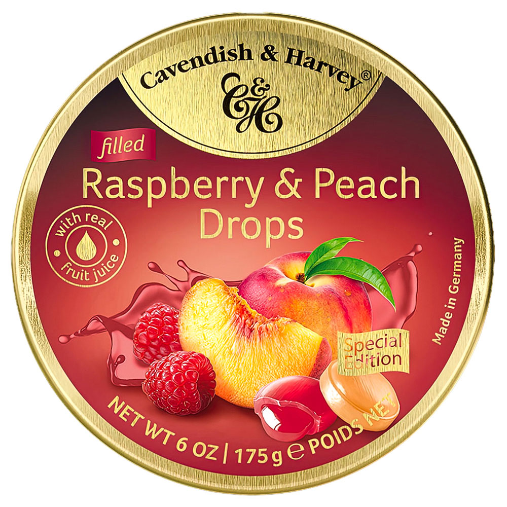 Raspberry & Peach Drops