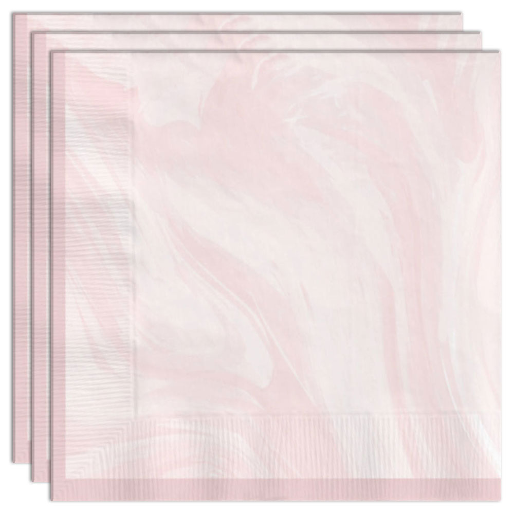 Servetter Marble Pink