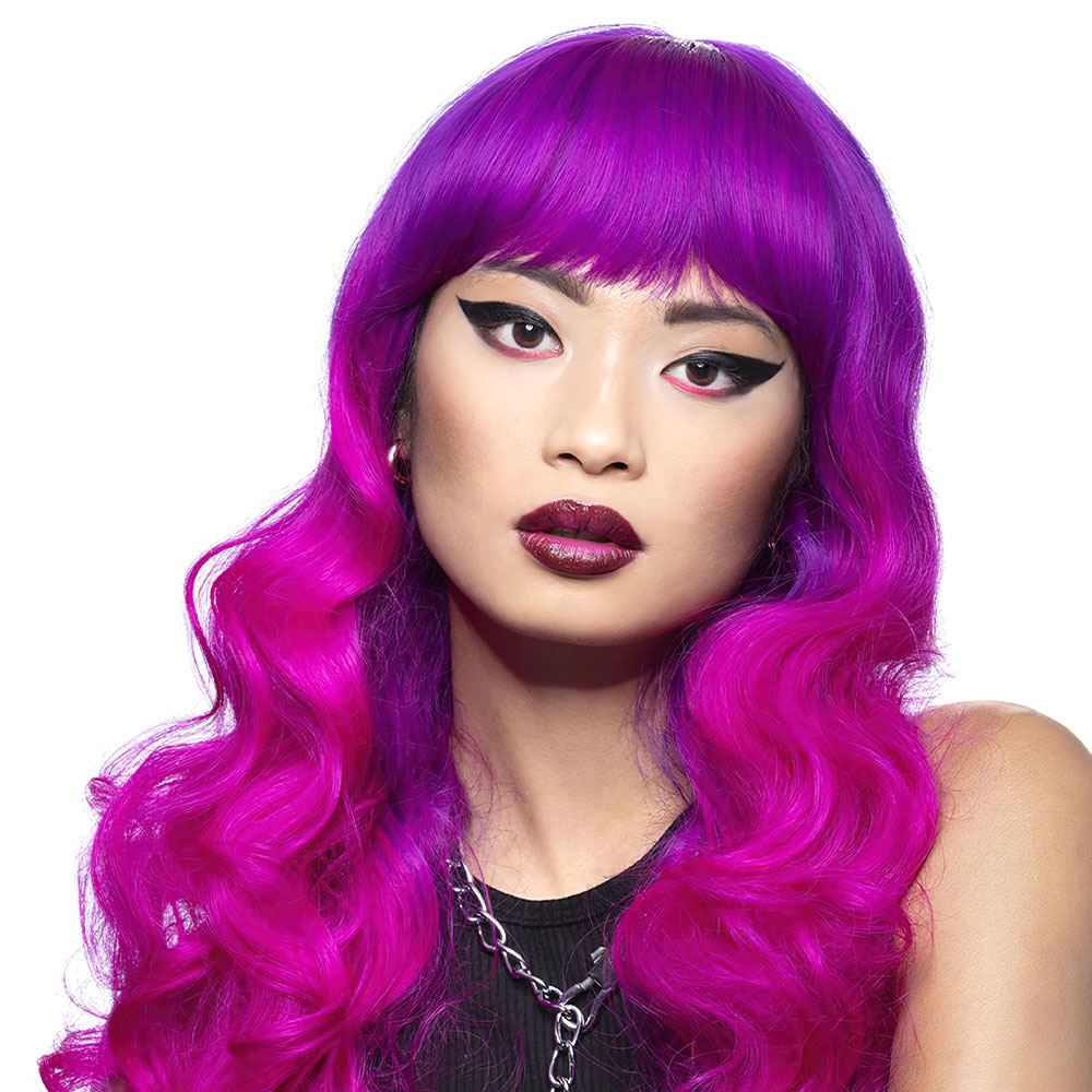 Siren Ombre Manic Panic Peruk Fuchsia-Rosa