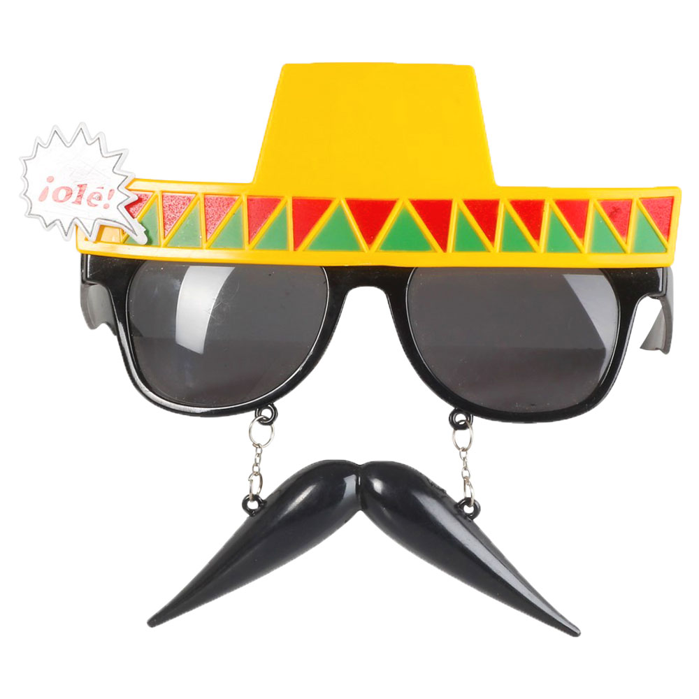 Sombrero Glasögon med Mustasch | Tillbehör//Maskerad//Glasögon//Festteman//KALASTEMAN//Sombrero//Accessoarer Maskerad//Mexikansk Maskerad//Mexikansk Tema | PartyOutlet