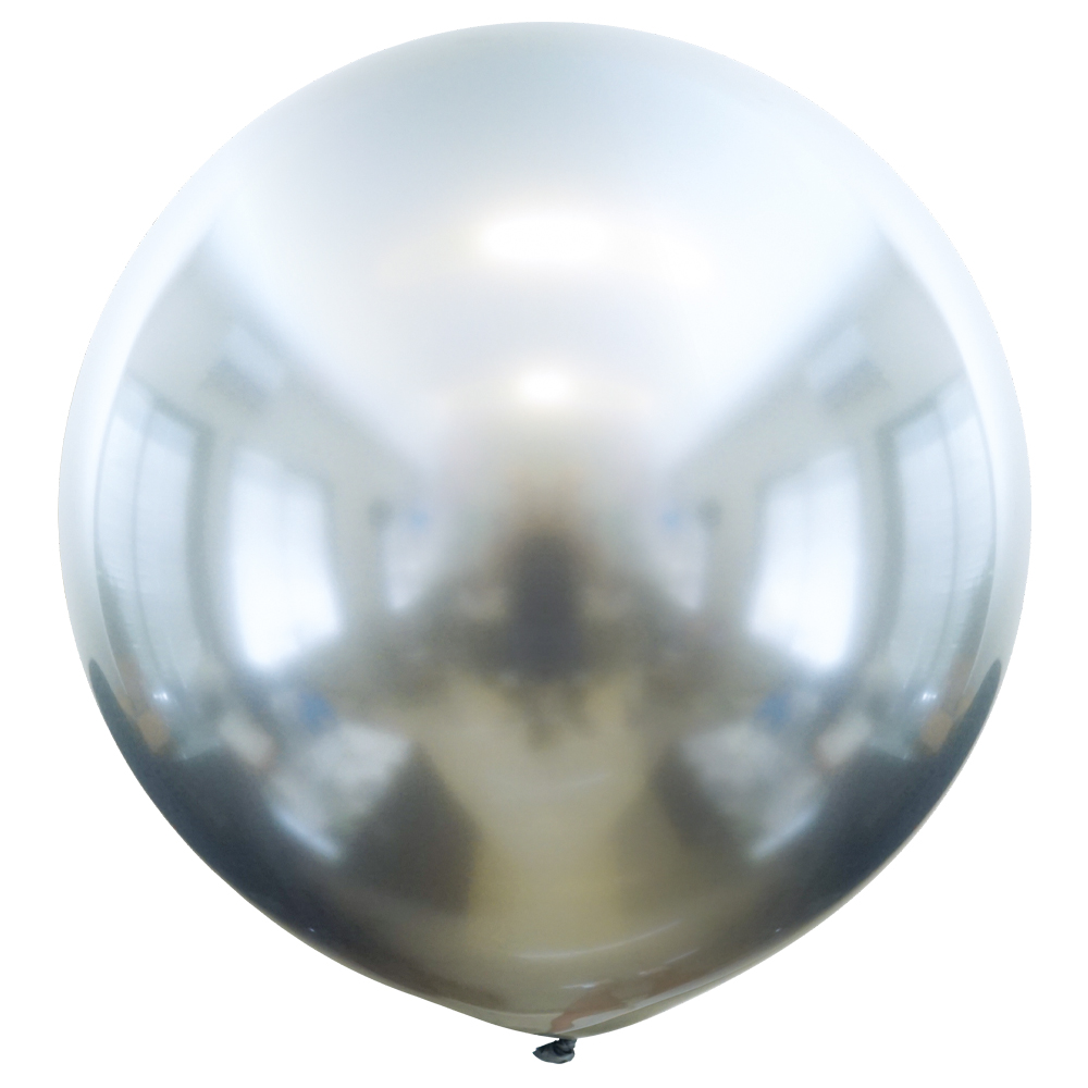 Stor Latexballong Chrome Silver | Festartiklar//Ballonger//Latexballonger//Högtider//Bröllop//Heliumballonger//Nyår//Enfärgade Ballonger//Nyårsballonger//Jätteballonger//Bröllopsballonger | PartyOutlet