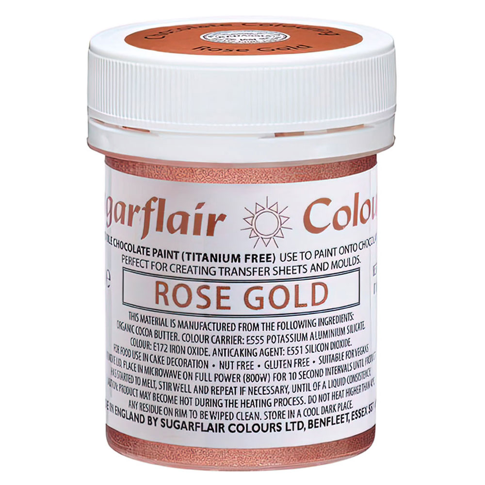 Sugarflair Chokladfärg Roséguld