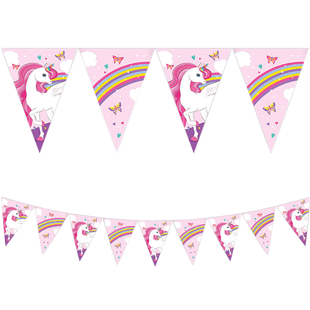 Unicorn Rainbow Flaggirlang