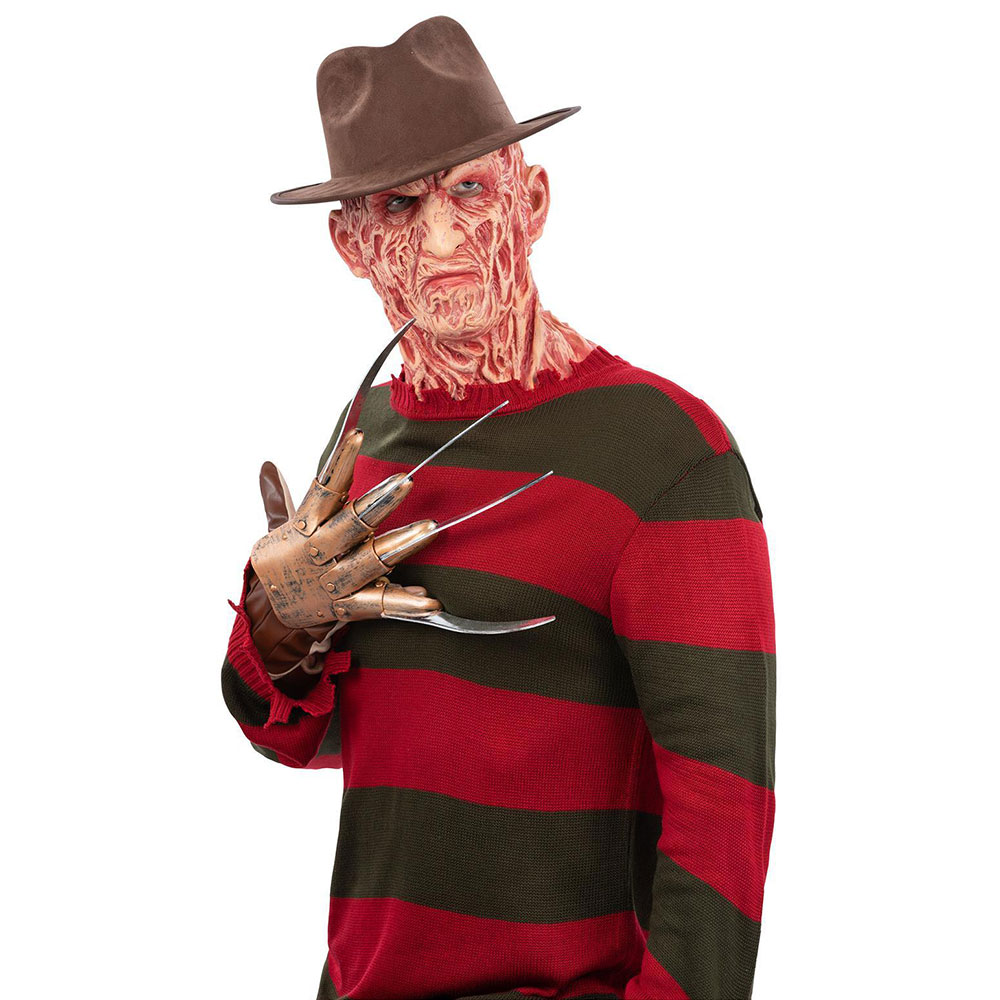 Freddy Krueger Stickad Tröja | Maskerad//Högtider//Halloween//Maskeradteman//Tv- & Filmdräkter//TV- & Film Maskerad//Maskeradkläder//Halloween kostymer//Halloweendräkter herr//Skräckfilm Maskerad | PartyOutlet