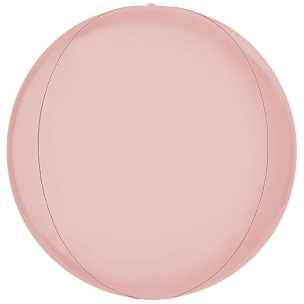 Globe Folieballong Satin Pastell Rosa