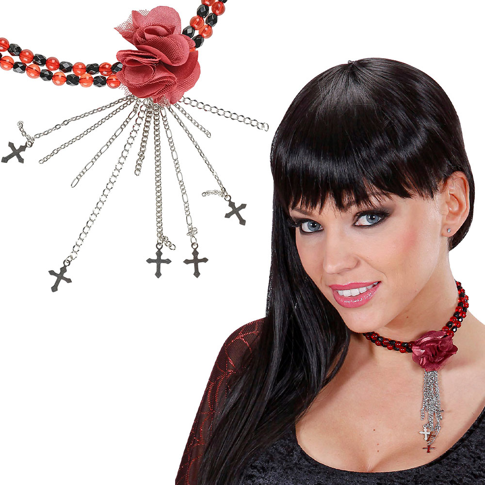 Gothic Choker Röd