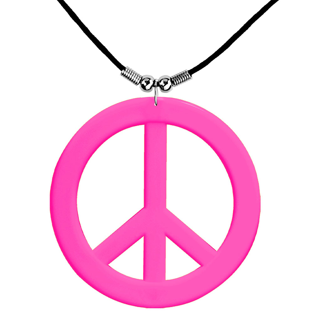 Neon Rosa Hippie Halsband