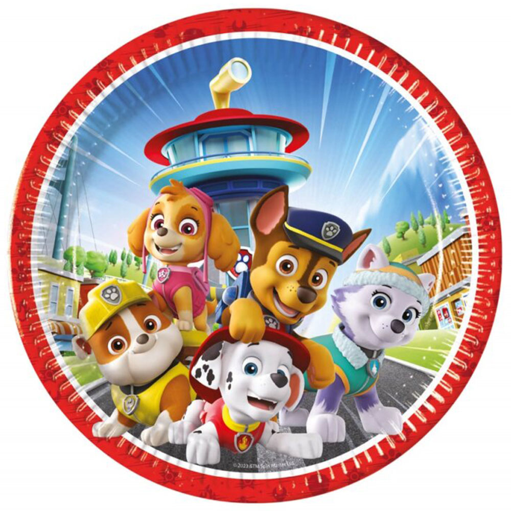 Paw Patrol Papperstallrikar | Festartiklar//Dukning//Engångstallrikar//Barnkalas//KALASTEMAN//Paw Patrol kalas | PartyOutlet