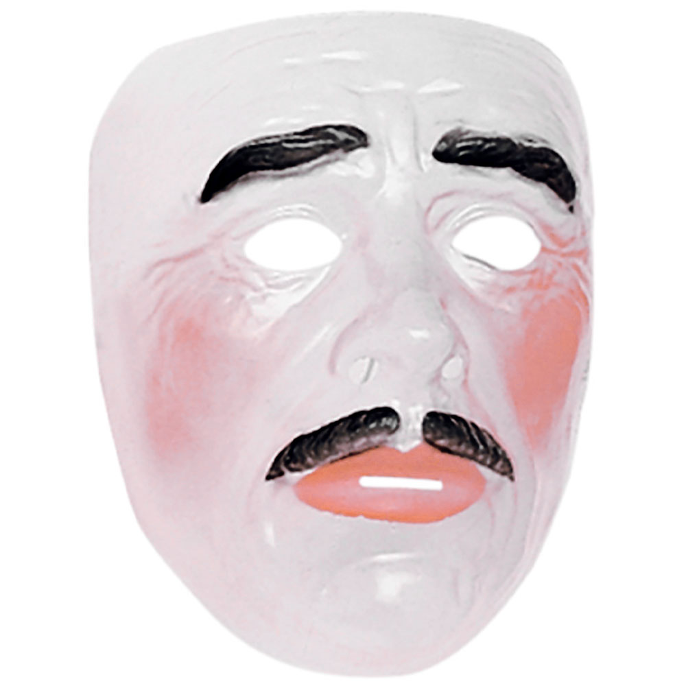 Läs mer om Transparent Man med Mustasch Mask