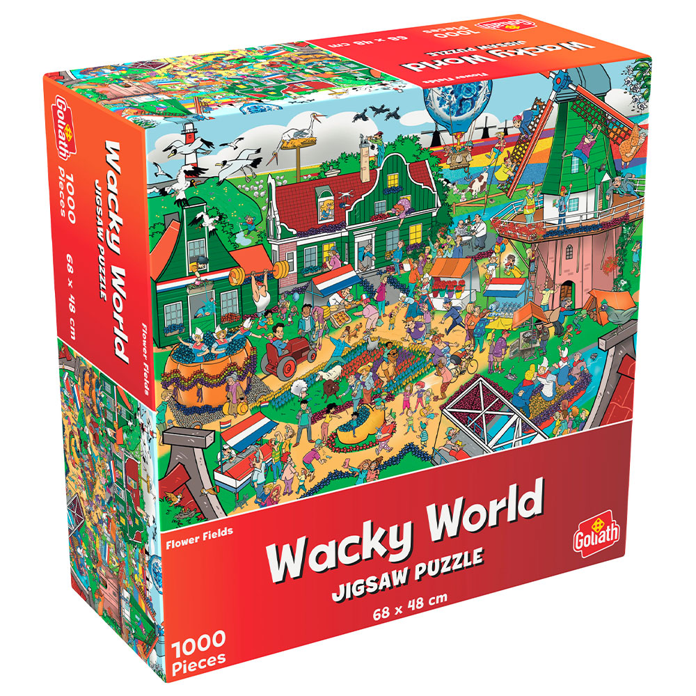 Wacky World Holländska Blomsterfält Pussel 1000 Bitar