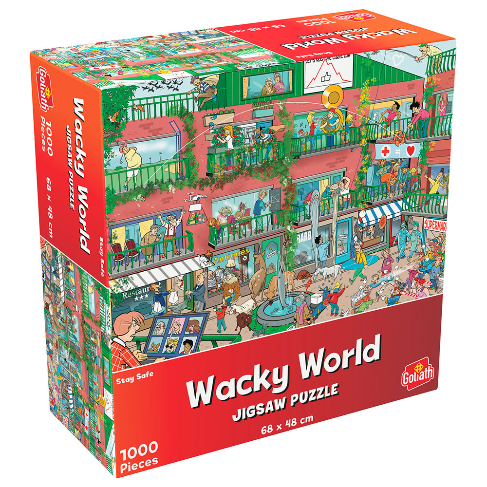 Wacky World Stay Safe Pussel 1000 Bitar