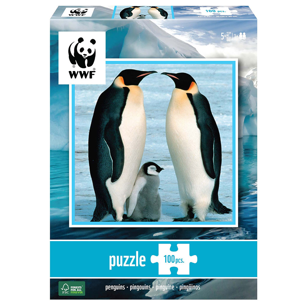 WWF Pingviner Pussel 100 Bitar