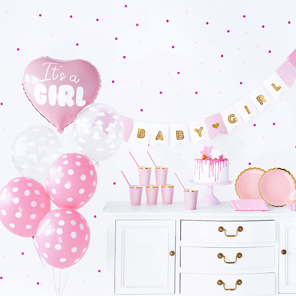 Baby Shower It's A Girl Kit | Festartiklar//Dekoration//Dukning//Baby Shower//KALASTEMAN//It's a girl//Baby Shower Dekoration//Baby Shower Dukning | PartyOutlet