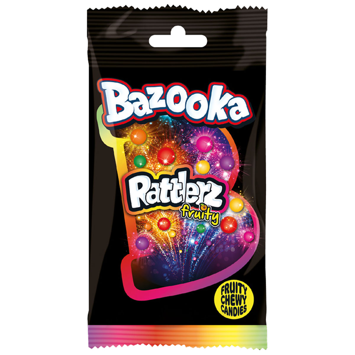 Bazooka Rattlerz Fruity 40g | Festartiklar//Kalastillbehör//Godis//Ätbart & Drickbart | PartyOutlet