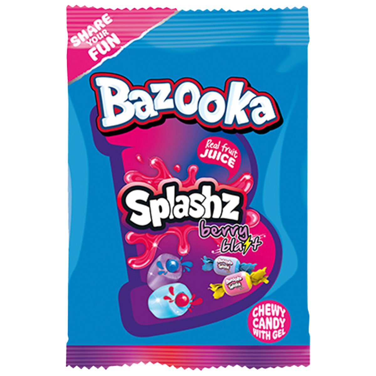 Bazooka Splashz Berry Blast