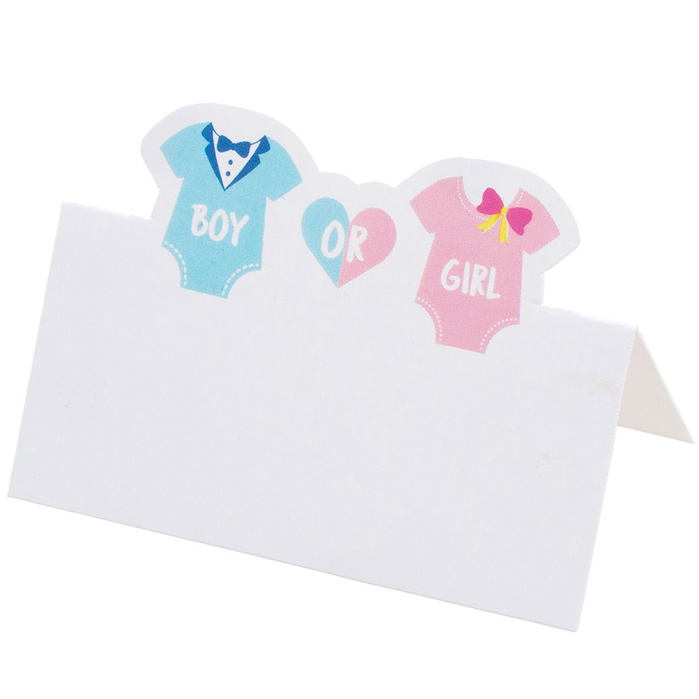 Boy or Girl Placeringskort 6-pack