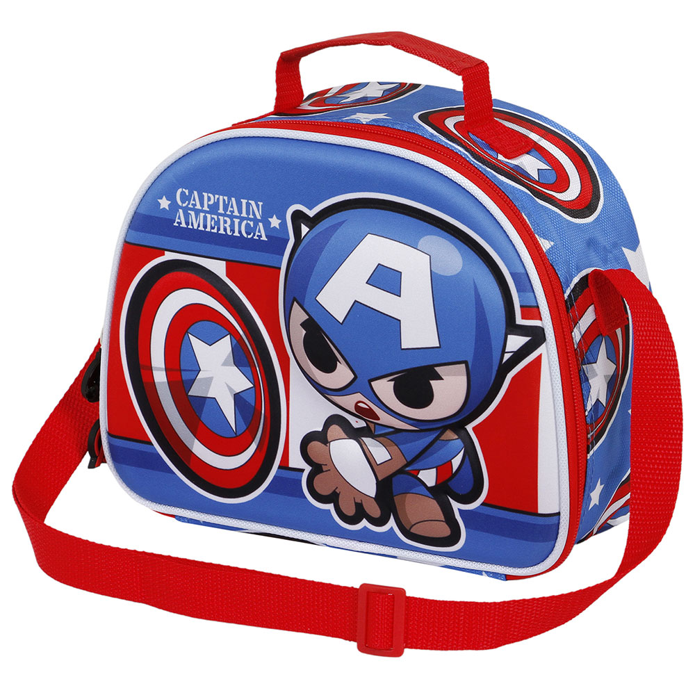 Captain America 3D Lunchväska Let's Go