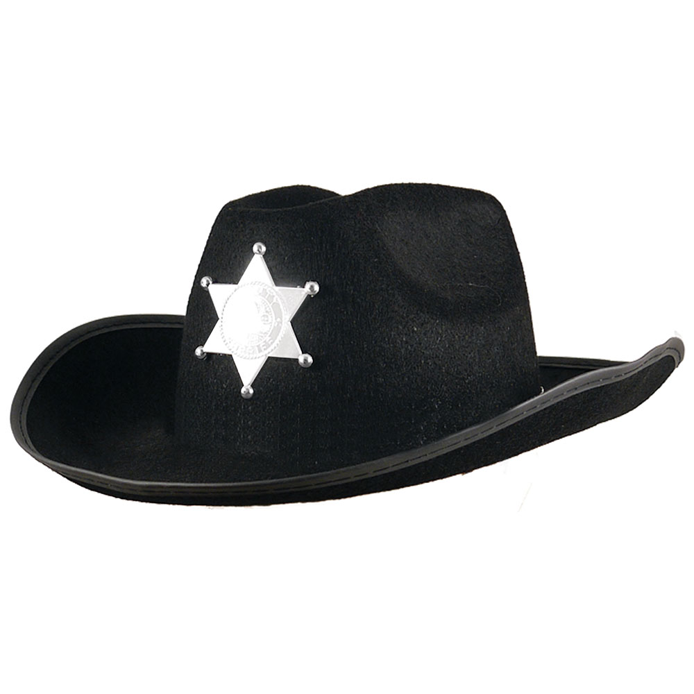 Cowboyhatt med Sheriffstjärna Barn | Maskerad//Hattar//Vuxenhattar//Maskeradteman//Cowboyhattar//Cowboy Maskerad | PartyOutlet