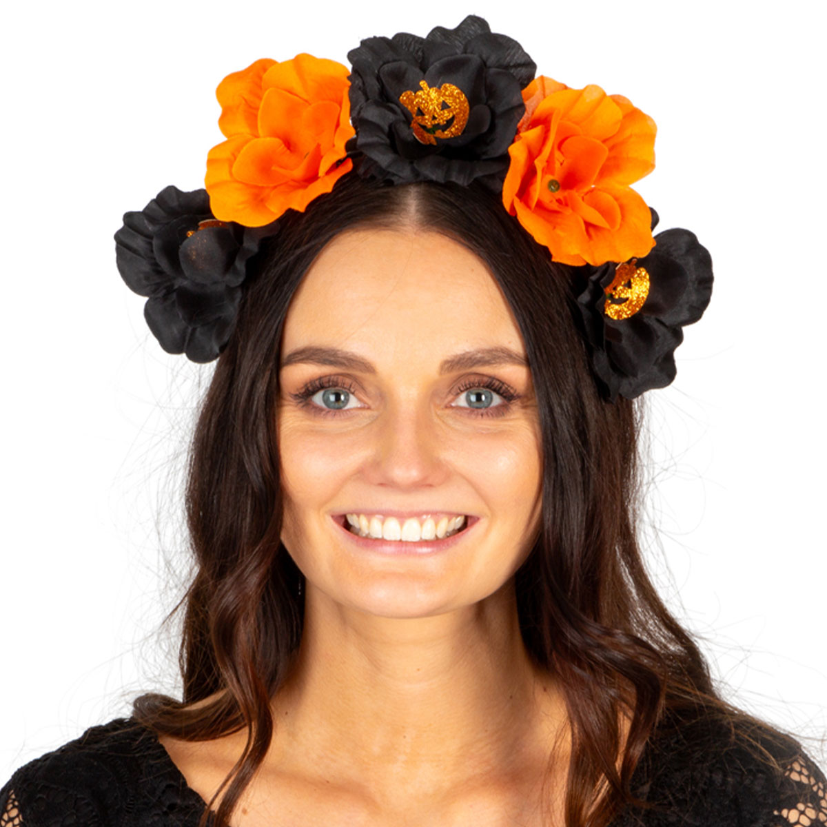 Diadem med Blommor Halloween