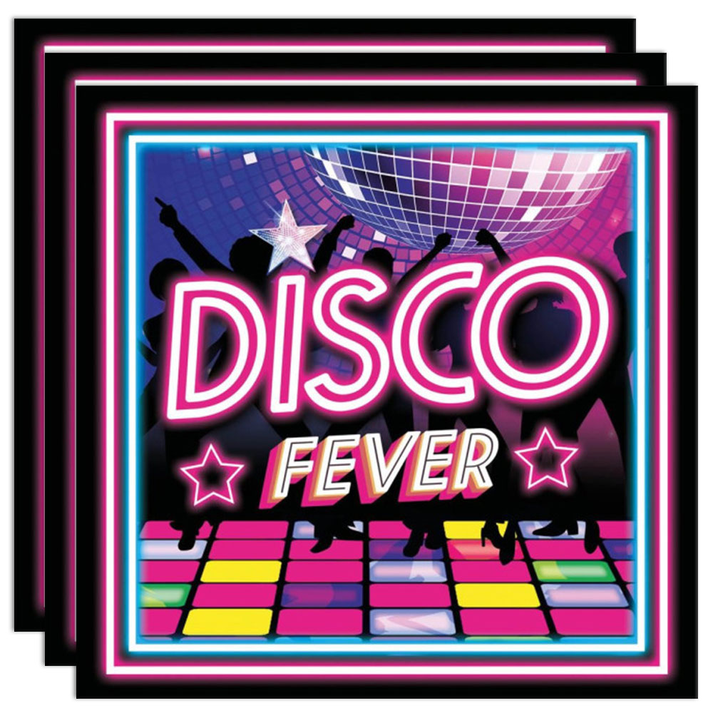 Engångsservetter Disco Fever 20-pack