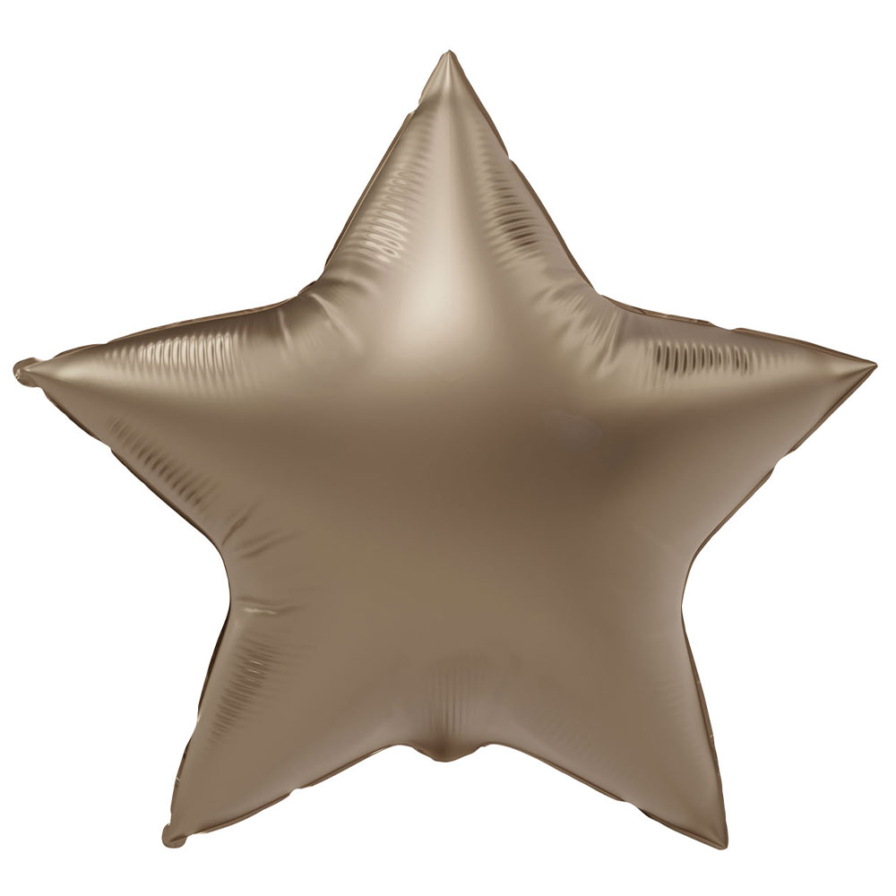 Folieballong Stjärna Satin Starlight Gold