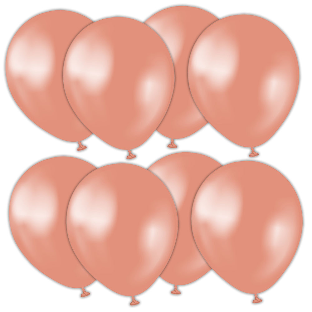 Latexballonger Metallic Roséguld 13 cm 25-pack | Festartiklar//Ballonger//Latexballonger//Högtider//Bröllop//Baby Shower//Nyår//KALASTEMAN//Enfärgade Ballonger//Nyårsballonger//Baby Shower Ballonger//Miniballonger//Bröllopsballonger | PartyOutlet