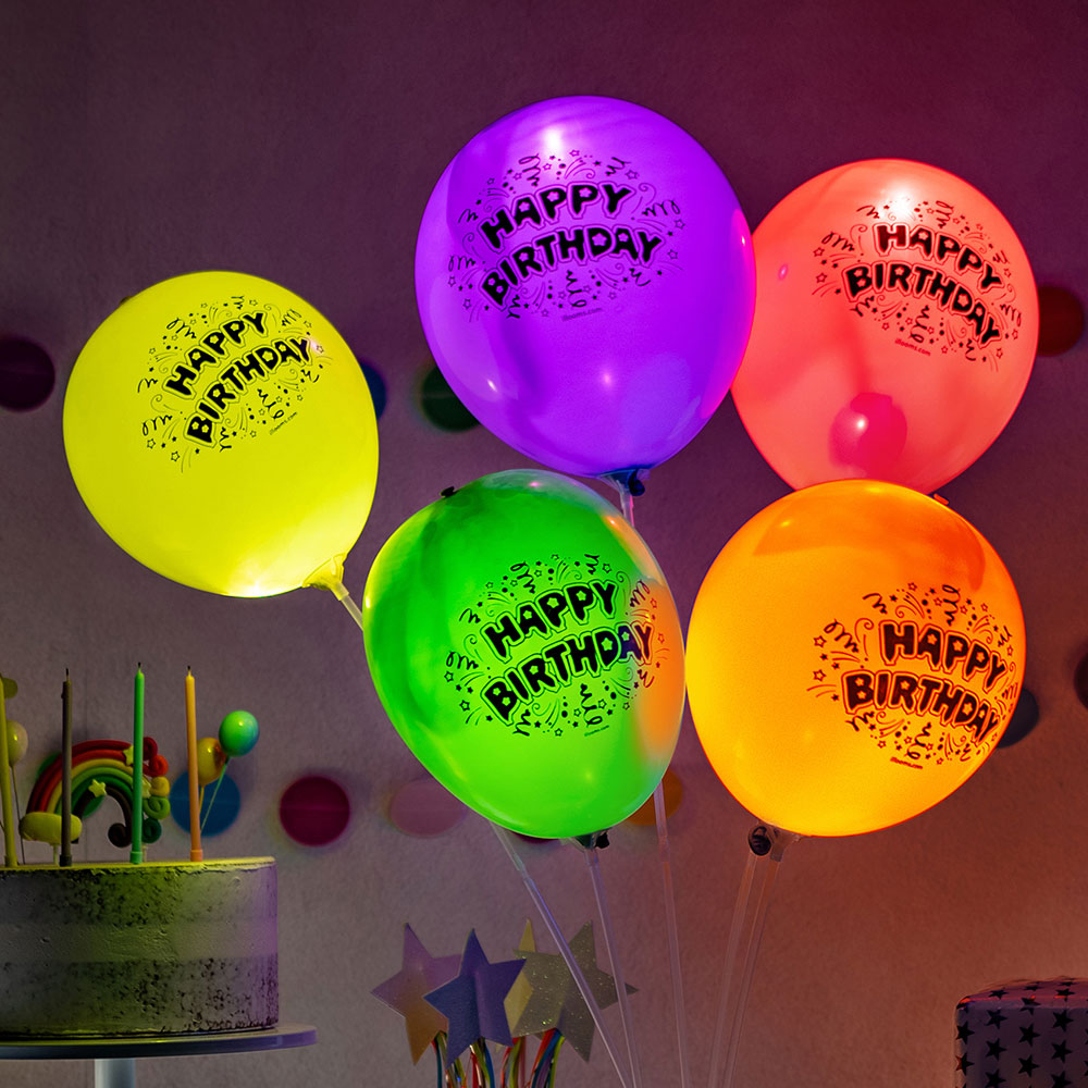 Illooms LED Ballonger Happy Birthday