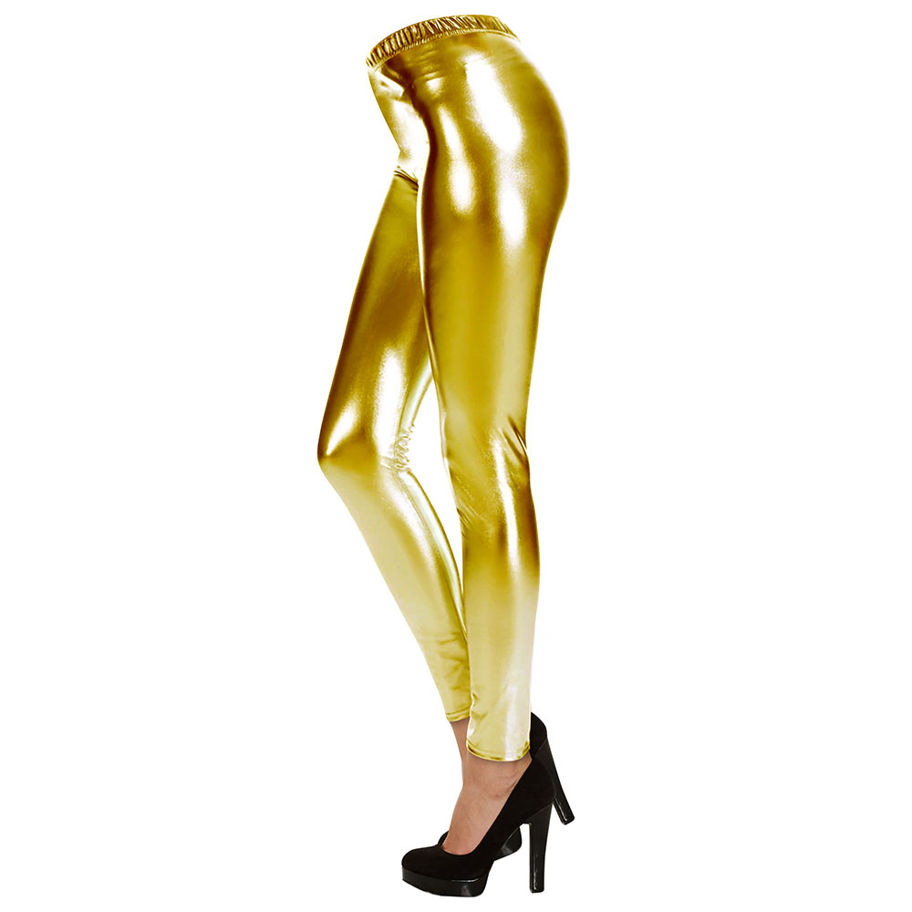 Leggings Guld Metallic