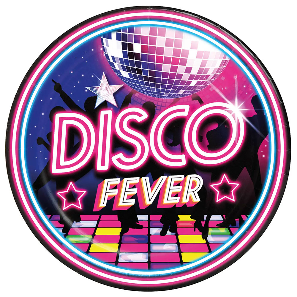 Papperstallrikar Disco Fever 6-pack